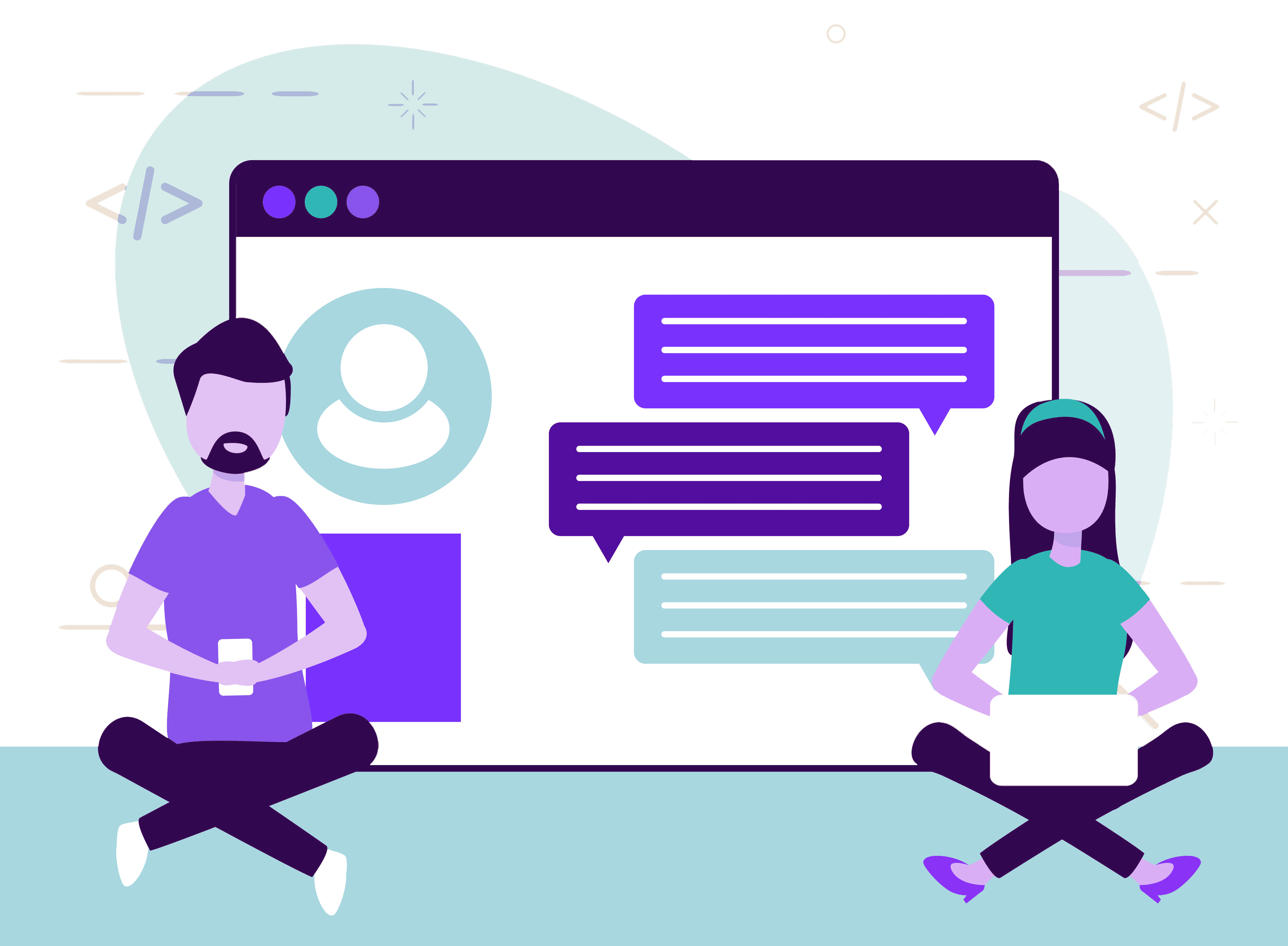 Ilustração de login